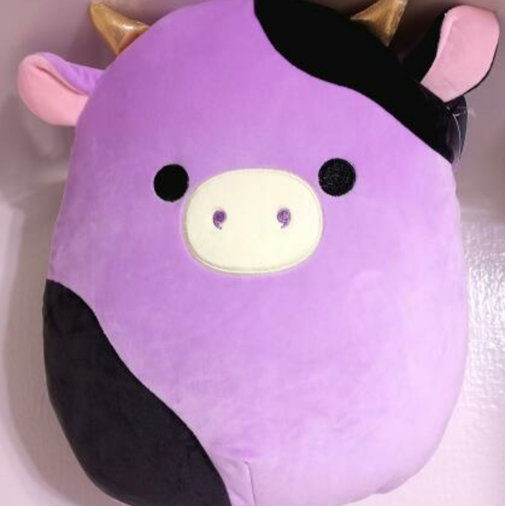 Squishmallow alexie the cow 14" purple 💜